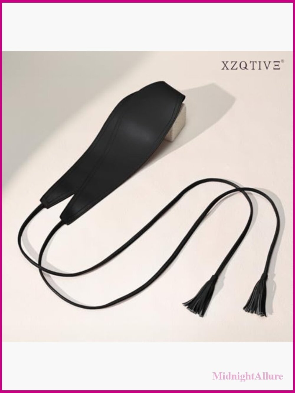 Wide Obi Belt with Tassel Tie Waistband Cinch Corset Belt for Dress Fashion - Picture 3 of 7